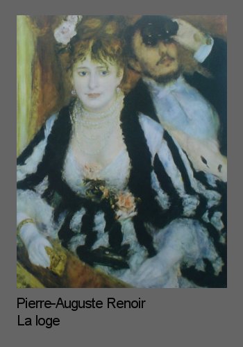 Renoir's portrait La Loge shows contrast in painting