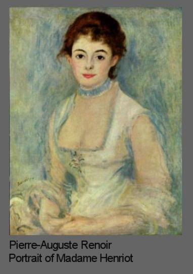 Composition in portraits illustrated by Renoir