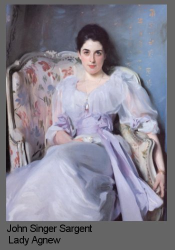 Painting a likeness demonstrated by Singer Sargent Lady Agnew