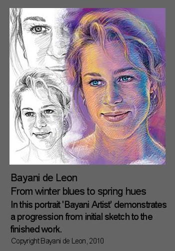 Composition in portraits illustrated by Bayani de Leon