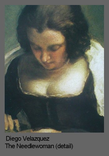 Artists brushes and surfaces demonstrated by Velazquez