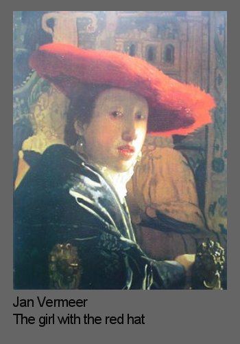 Jan Vermeer's Girl with Red Hat shows contrasts in painting