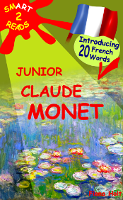 Example cover of children's educational Art book on Monet and learning French